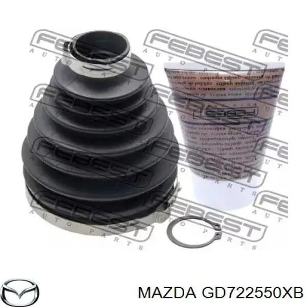 Піввісь передня, права Mazda GD722550XB ціна, від 96.29 USD