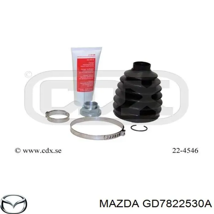 Пильник шарніра кутових швидкостей зовнішній передній Mazda GD7822530A ціна, від 8.95 USD
