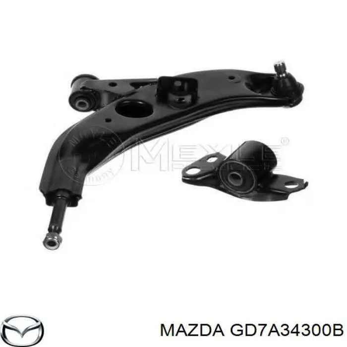 Важіль передньої підвіски нижній, правий GD7A34300B Mazda