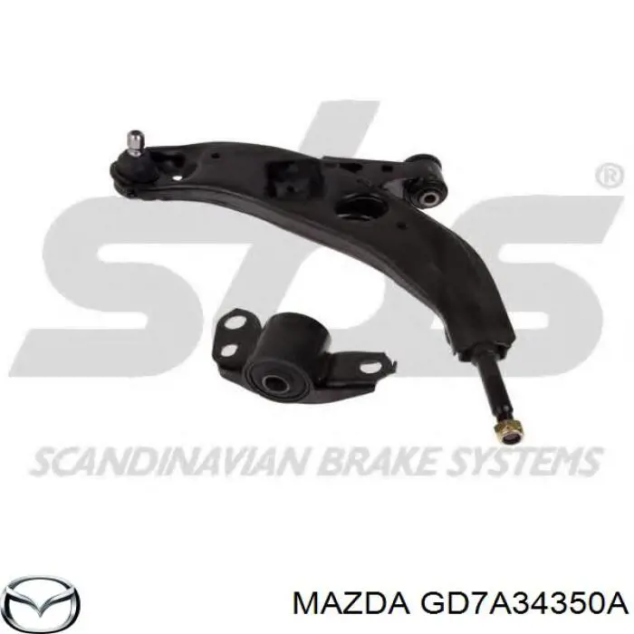 Важіль передній лівий Mazda GD7A34350A ціна, від 52.05 USD