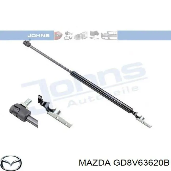 GD8V63620B Mazda амортизатор кришки багажника/ двері 3/5-ї задньої