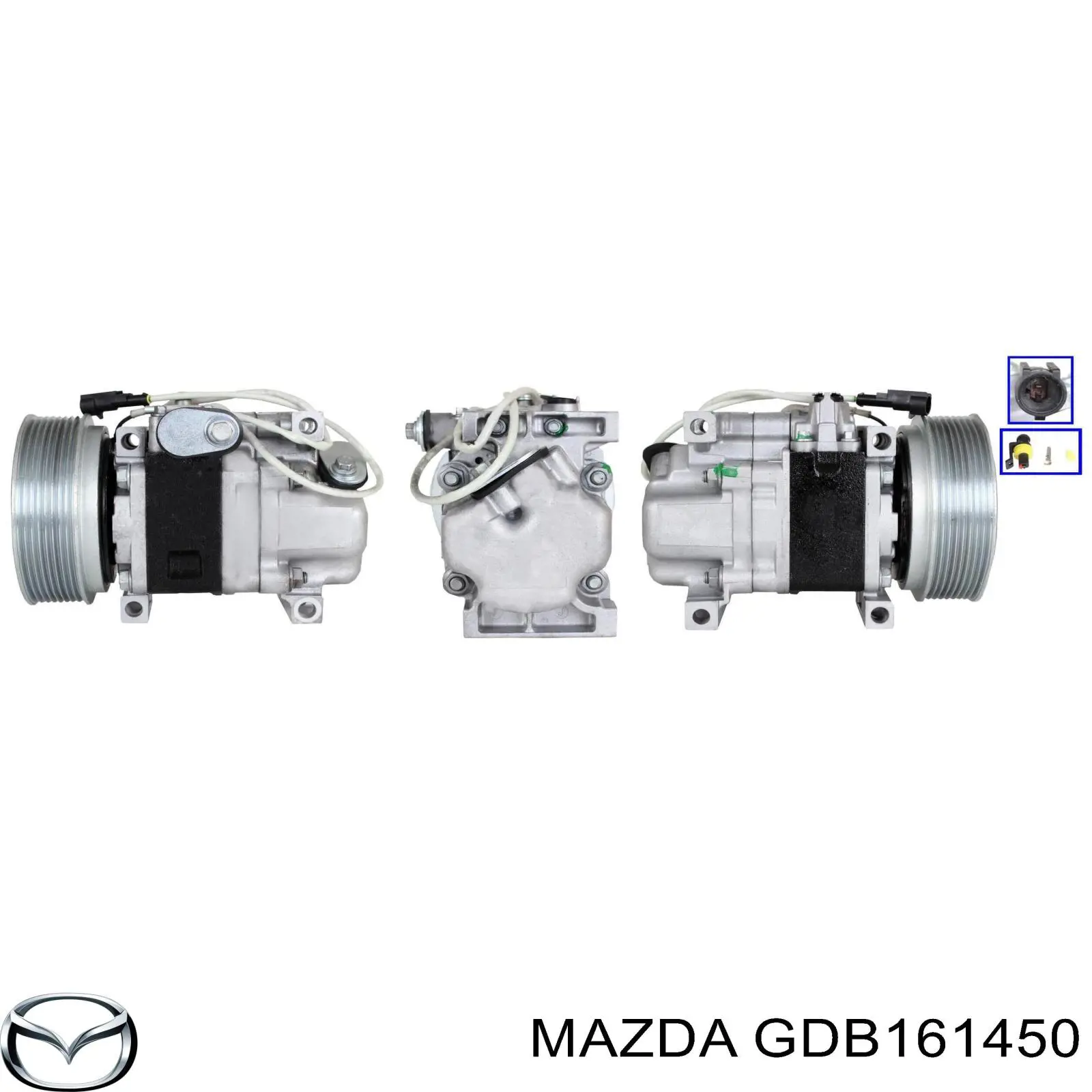 GDB161450 Mazda компресор кондиціонера