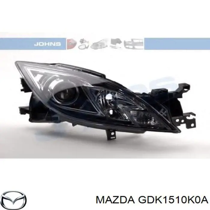 GDK1510K0A Mazda фара права