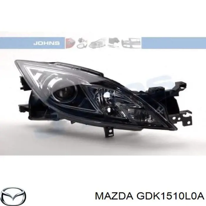 GDK1510L0A Mazda Фара дальнього світла в зборі