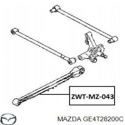 Важіль/тяга задньої підвіски подовжній нижній, правий Mazda GE4T28200C ціна, від 25.34 USD