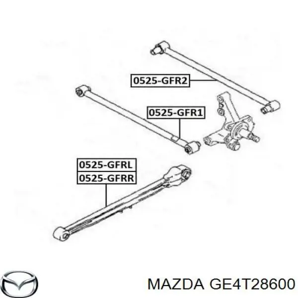 GE4T28600 Mazda Балансир задній правий