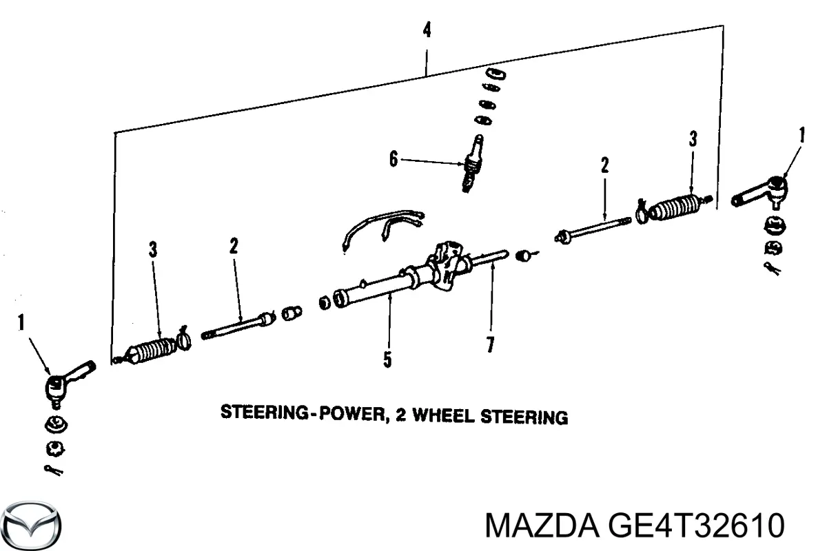 Ремкомплект насосу гідропідсилювача керма MAZDA GE4T32610