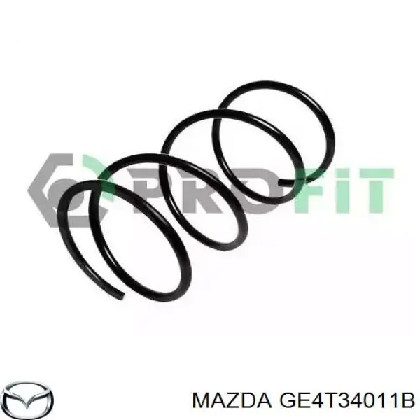 Купити GE4T34011B Mazda Гвинтова пружина підвіска