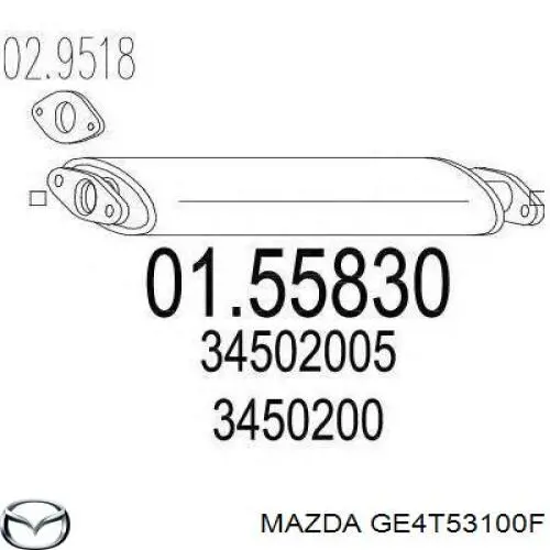GE4T53100A Mazda супорт радіатора в зборі/монтажна панель кріплення фар