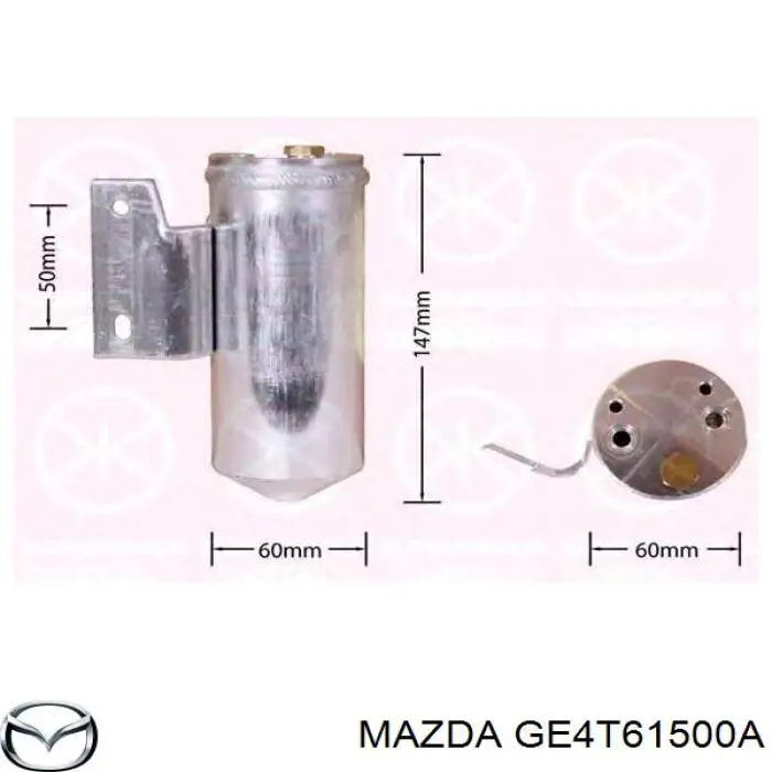 Ресивер-осушувач кондиціонера Mazda GE4T61500A ціна, від 11.95 USD