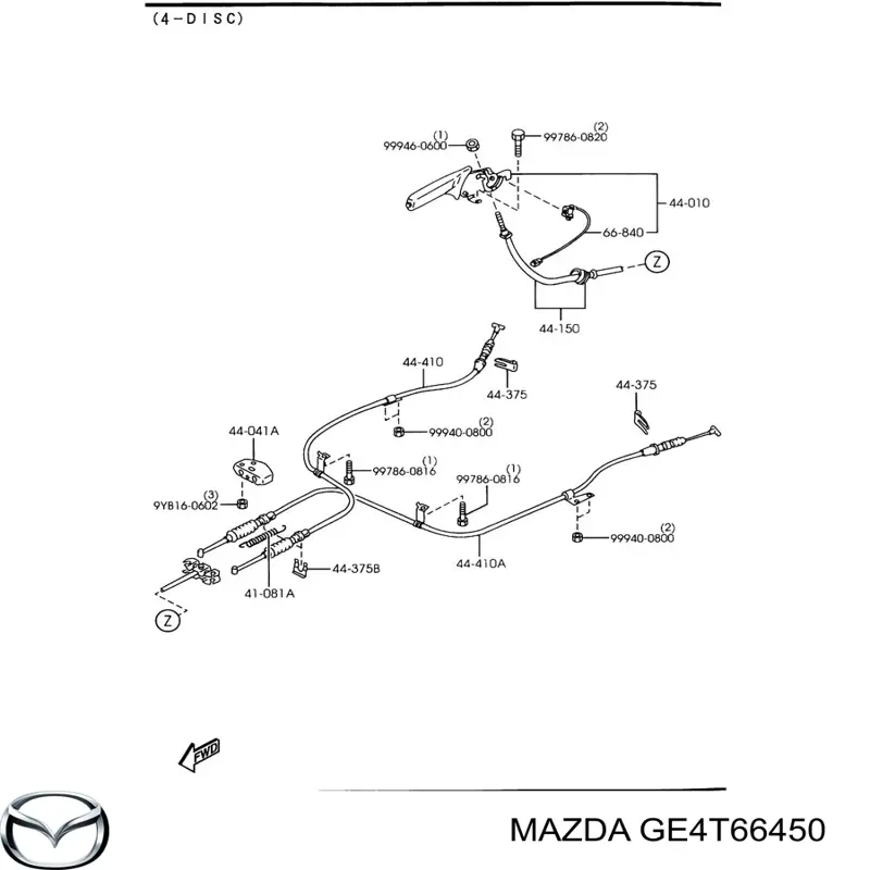 GE4T66450 Mazda 