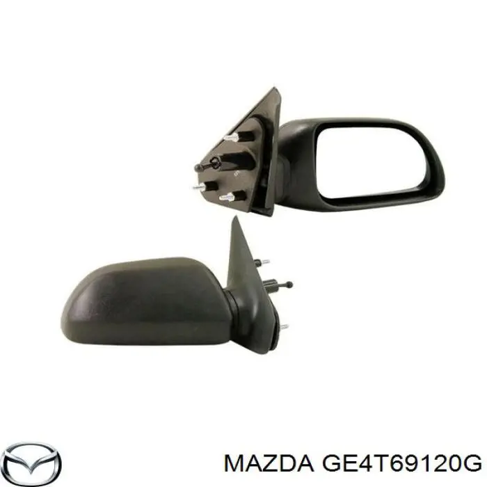 Праве бічне дзеркало Mazda GE4T69120G ціна, від 39.56 USD