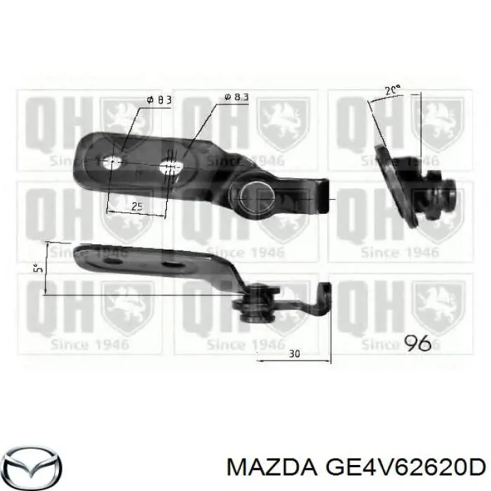 Амортизатор двері задньої Mazda GE4V62620D ціна, від 12.84 USD