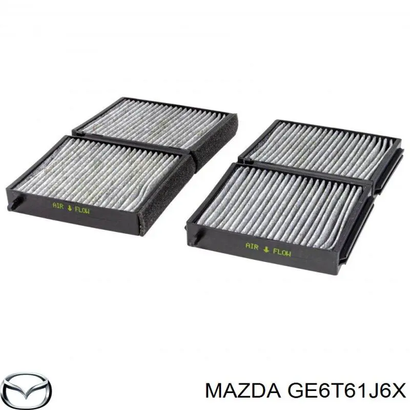 Фільтр повітряний обігрівача Mazda GE6T61J6X ціна, від 7.42 USD