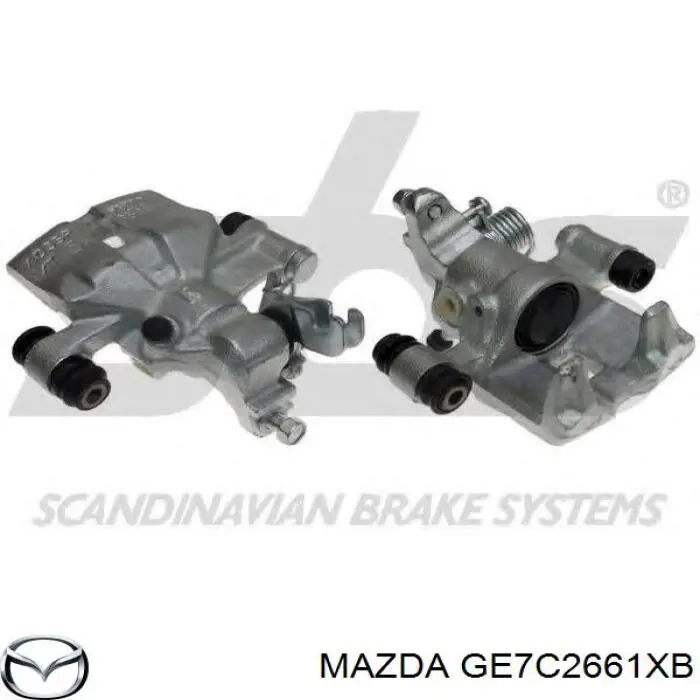 GE7C2661XB Mazda Супорт гальмівний задній правий