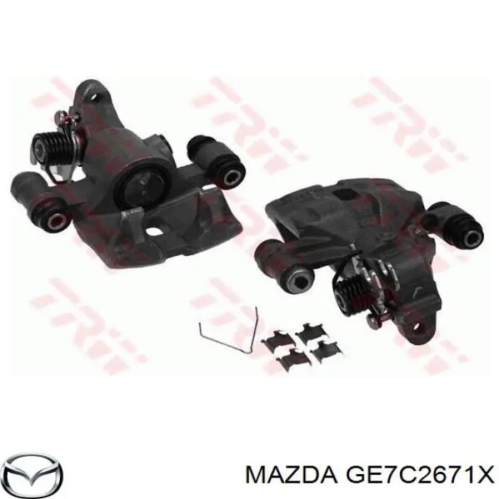Супорт задній лівий GE7C2671X Mazda