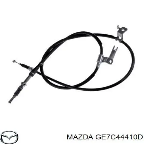 Купити GE7C44410D Mazda Трос ручного гальма задній, правий