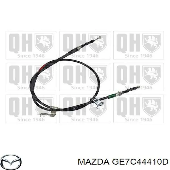 Трос стоянкового гальма задній правий Mazda GE7C44410D ціна, від 22.53 USD