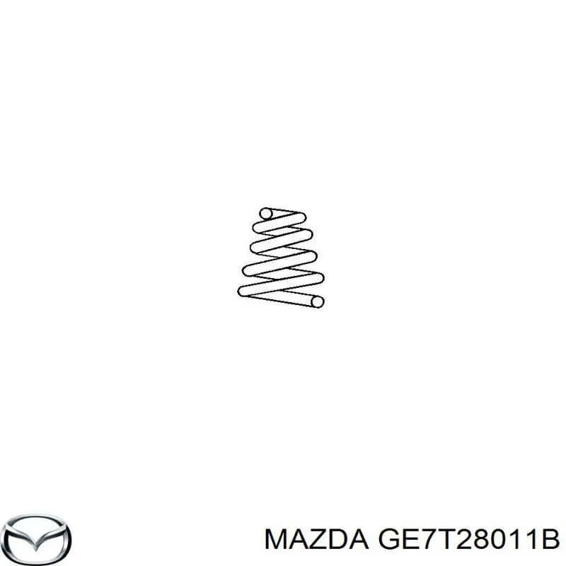 GE7T28011B Mazda пружина задня