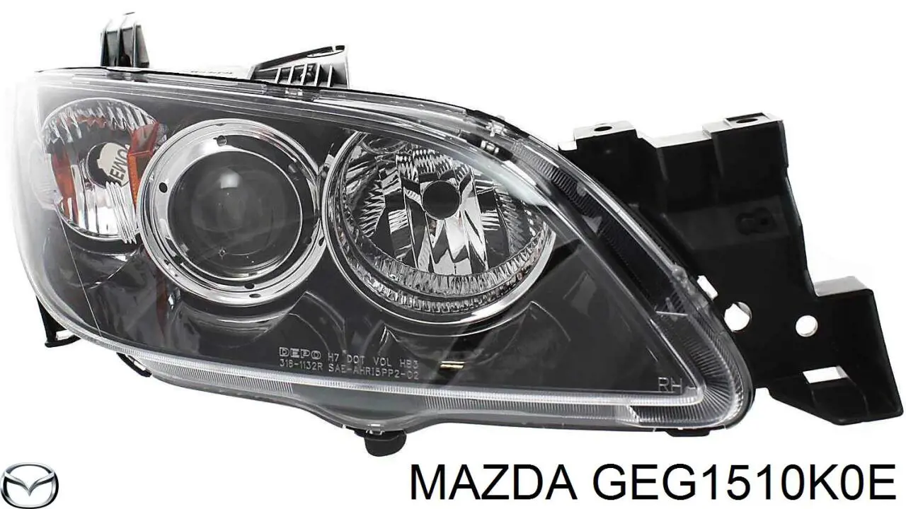 Основна фара - вставка Mazda GEG1510K0E ціна, від 364.10 USD