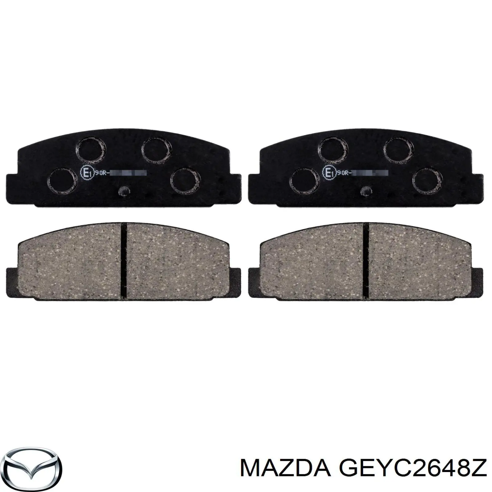 Задні гальмівні колодки Mazda GEYC2648Z ціна, від 14.34 USD