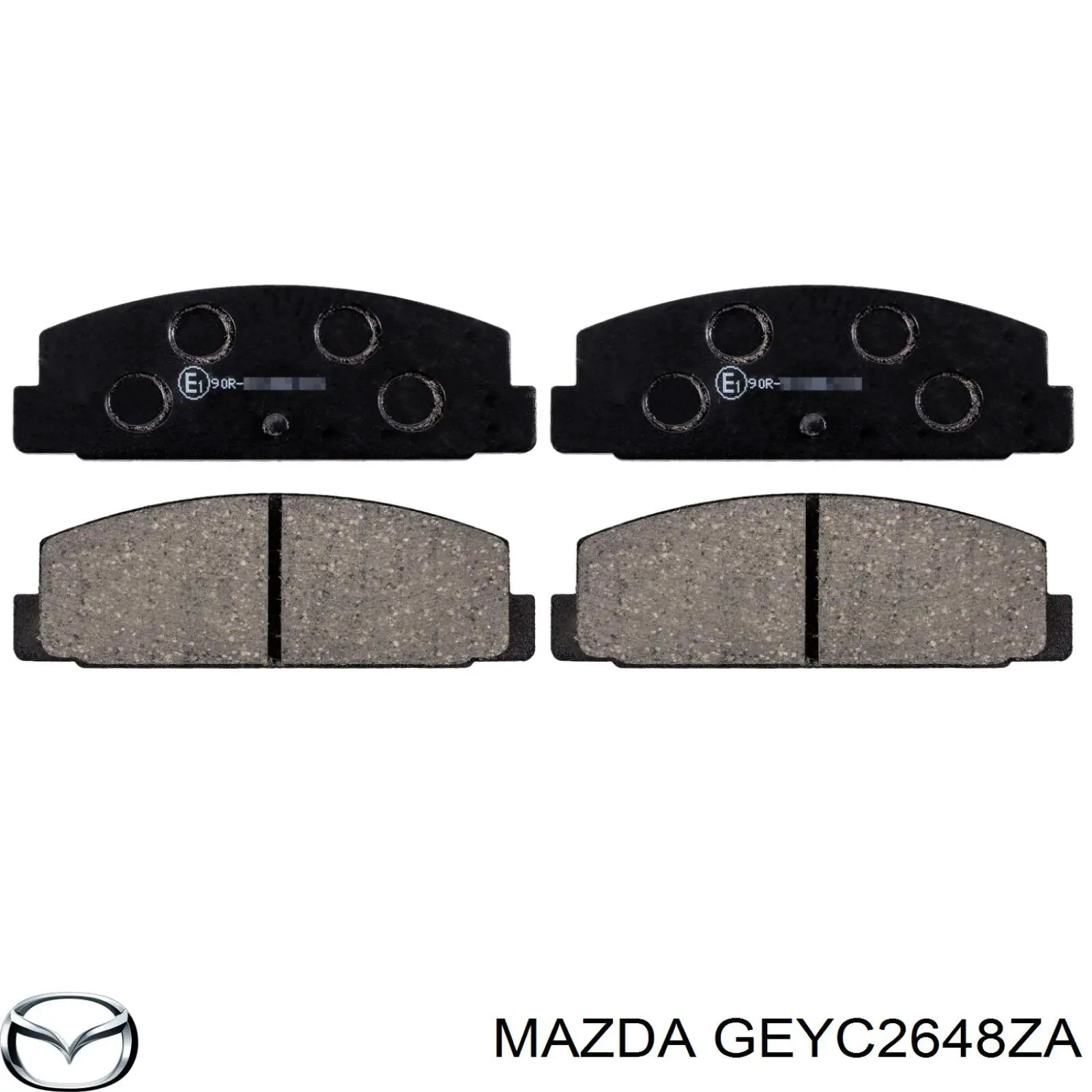 Колодки гальмові задні, дискові GEYC2648ZA Mazda