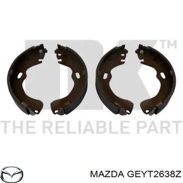 Купити GEYT2638Z Mazda Колодки гальмові задні, барабанні