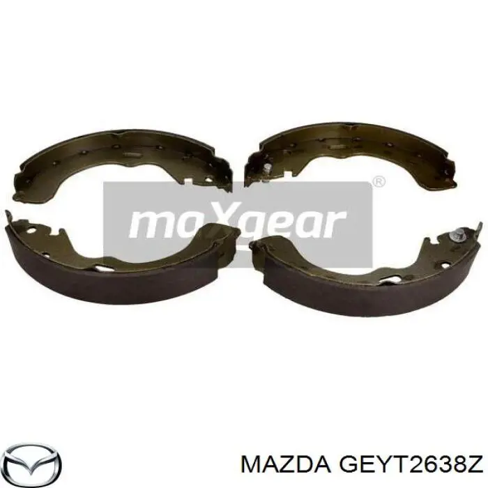 GEYT2638Z Mazda Колодки гальмівні задні, барабанні
