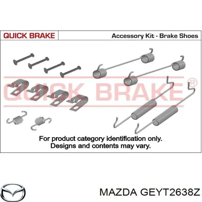 Колодки гальмові задні, барабанні Mazda GEYT2638Z ціна, від 24.13 USD