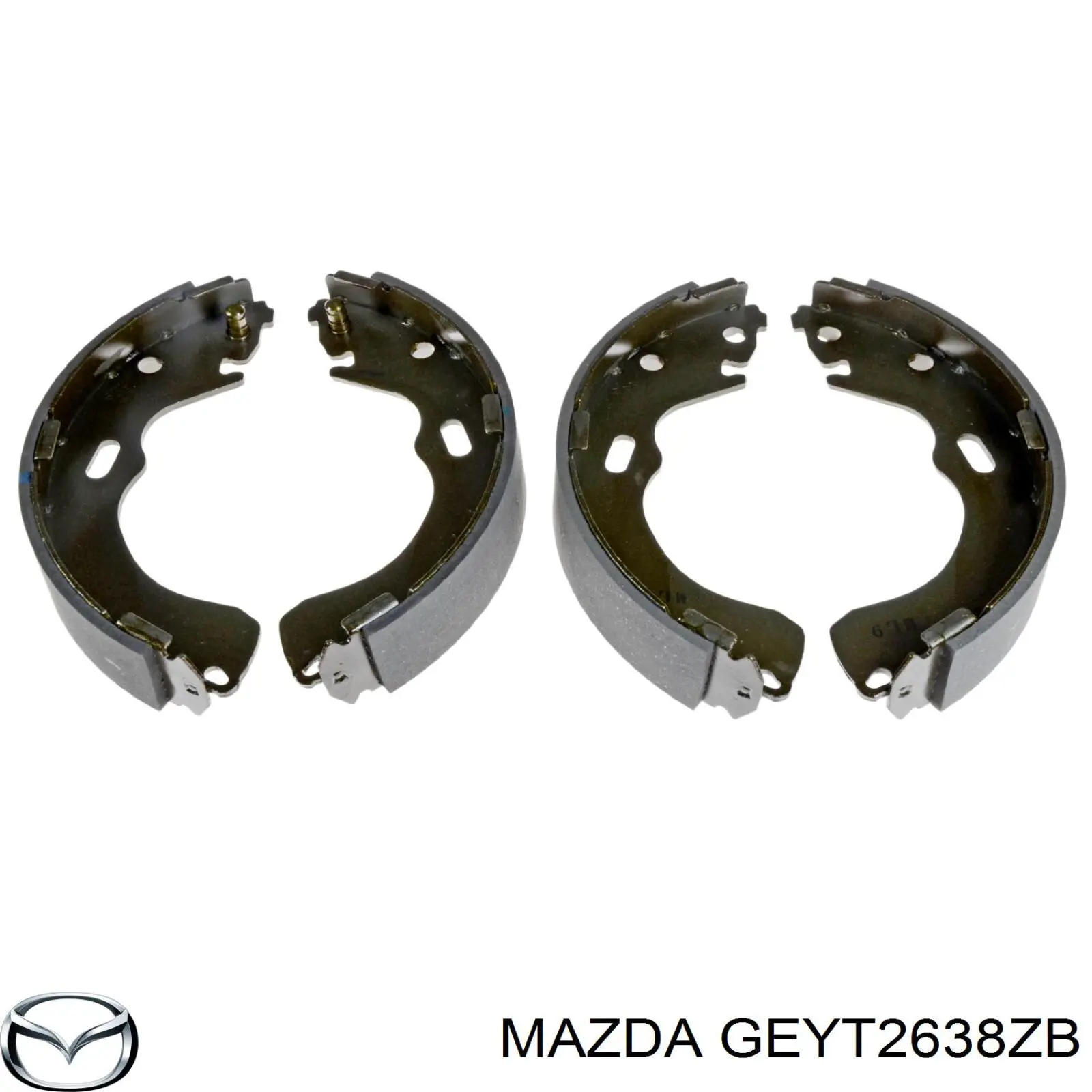 Колодки гальмові задні, барабанні GEYT2638ZB Mazda