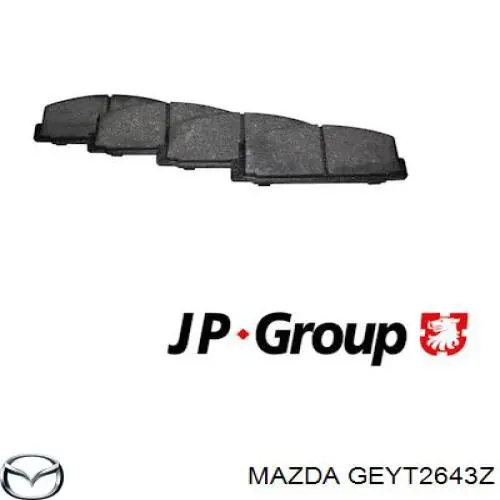 Колодки гальмові задні, дискові GEYT2643Z Mazda