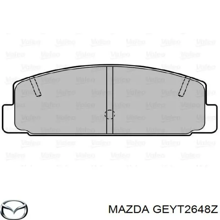 GEYT2648Z Mazda колодки гальмові задні, дискові