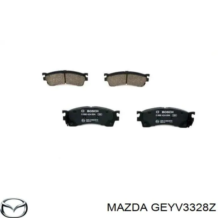 Купити MR389505 Mitsubishi Колодки гальмівні передні, дискові
