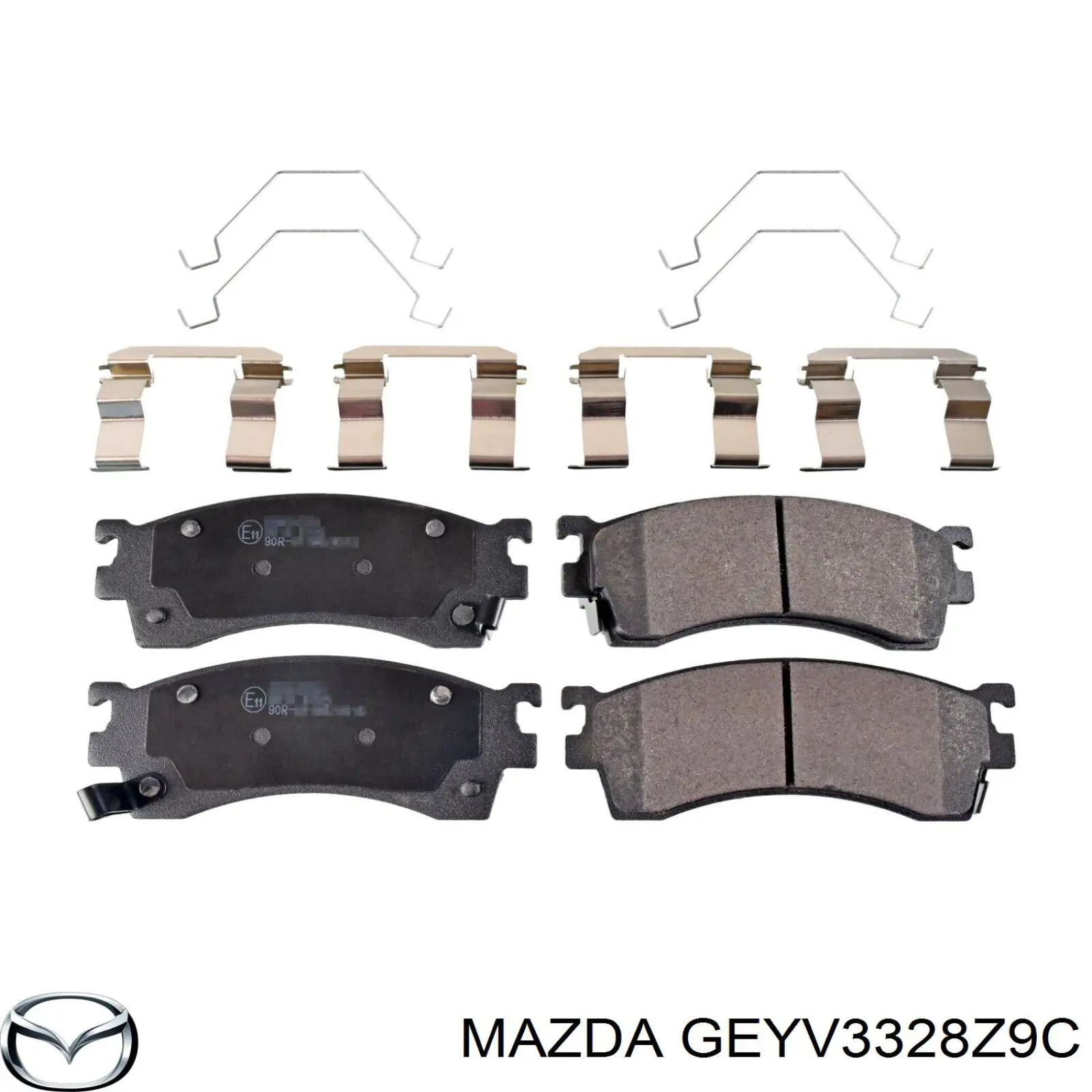 Колодки гальмівні передні, дискові GEYV3328Z9C Mazda