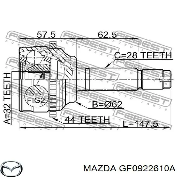  GF0922610A Mazda