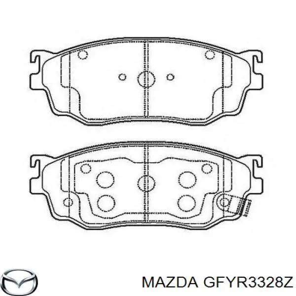 GFYR3328Z Mazda колодки гальмівні передні, дискові