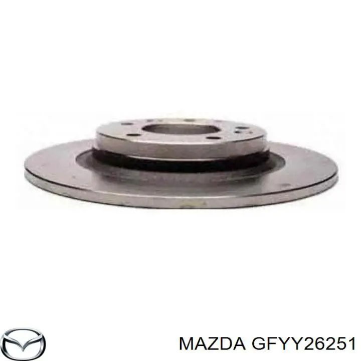 Задні дискові гальма Mazda GFYY26251 ціна, від 27.70 USD