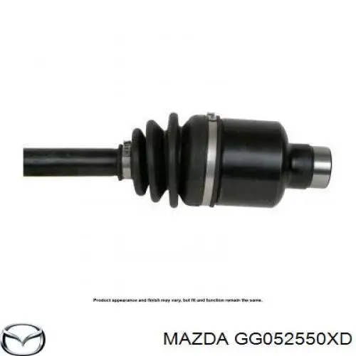 Піввісь (привід) передня, права GG052550XD Mazda