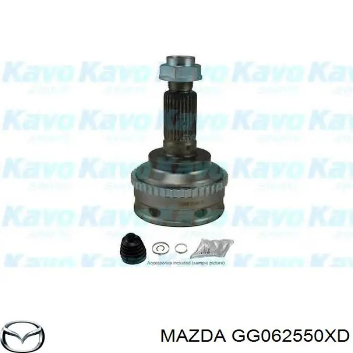 Піввісь (привід) передня, права GG062550XD Mazda