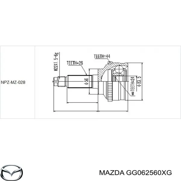  GG062560XG Mazda