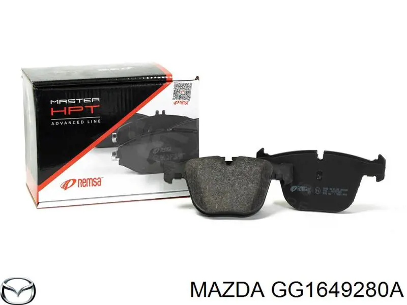 Задні гальмівні колодки GG1649280A Mazda