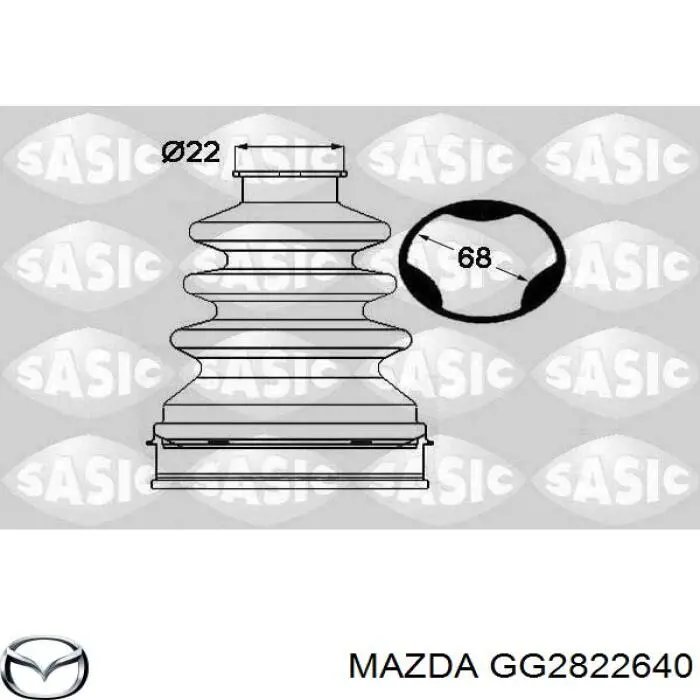 Купити GG2822640 Mazda Пильник ШРКШ внутрішній, лівий