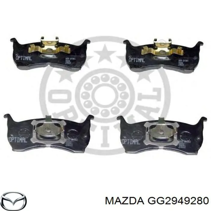 Гальмівні колодки Mazda GG2949280 ціна, від 19.05 USD