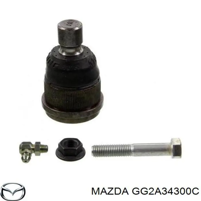 Важіль передньої підвіски нижній, правий Mazda GG2A34300C ціна, від 57.57 USD