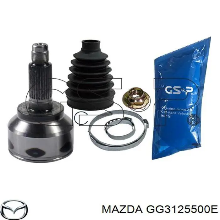 Піввісь (привід) передня, права на Mazda 5 (CR)