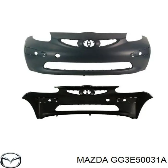 Бампер на авто Mazda GG3E50031A ціна, від 70.67 USD