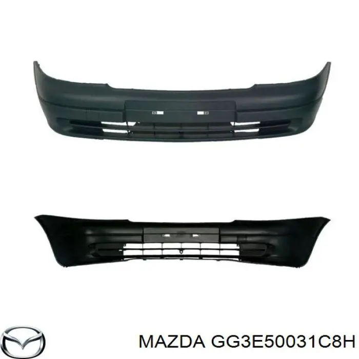 GG3E50031CAA Mazda Бампер передній в зборі