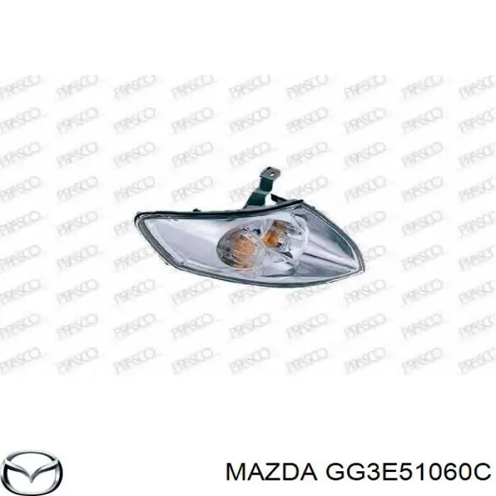 Купити GG3E51060B Mazda Правий покажчик повороту - лампа