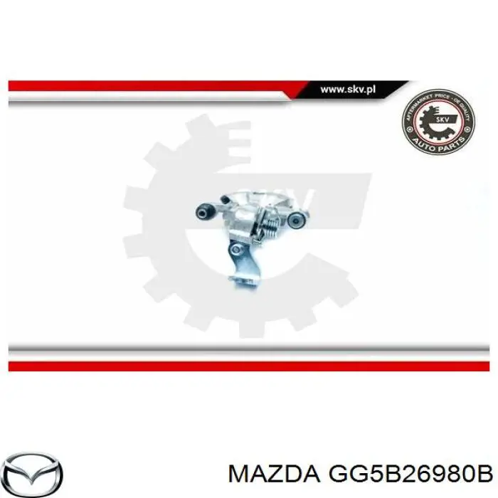 Супорт задній правий GG5B26980B Mazda