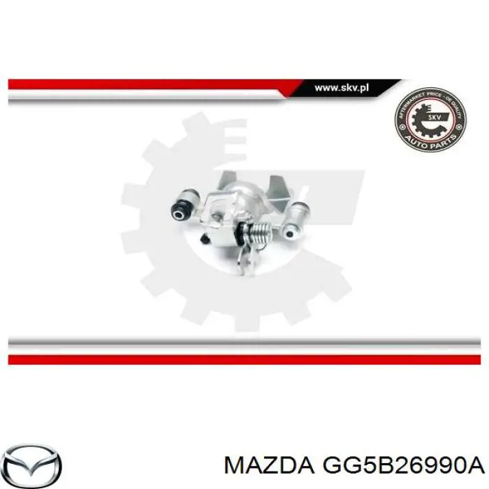 Задній гальмівний супорт лівий Mazda GG5B26990A
